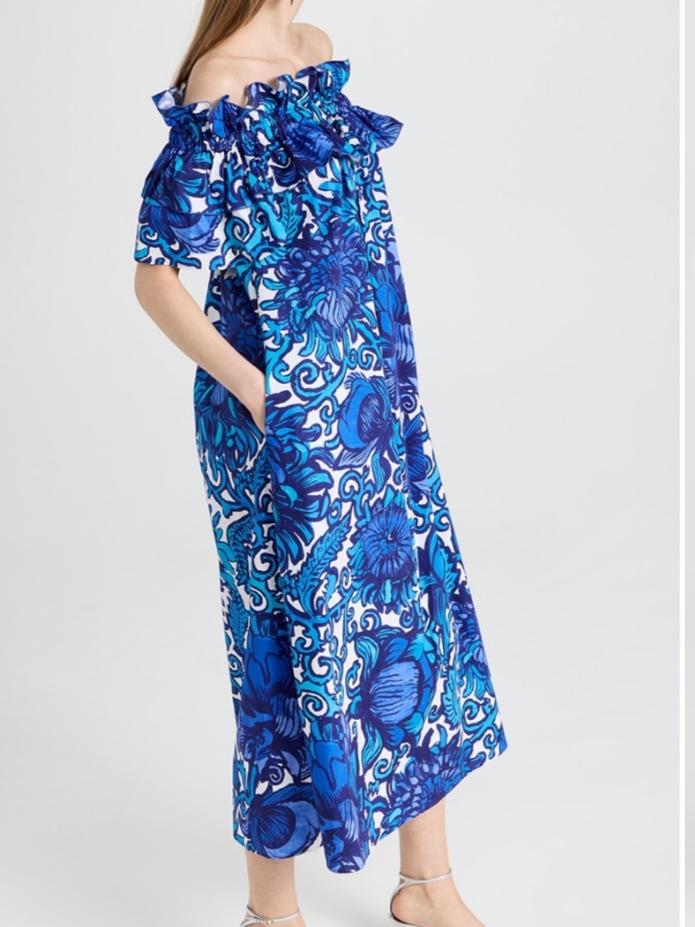 La DoubleJ breakfast floral midi dress - Picture 3 of 10